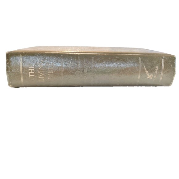 The Living Bible Paraphrased Tyndale Green Padded Hardcover 1972 - Picture 3 of 12